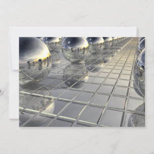 Spheres und Spiegel Feiertagskarte