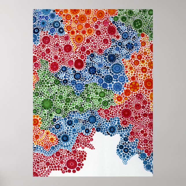 Spherescape-Kreise Malerei Print Poster Art (Vorne)