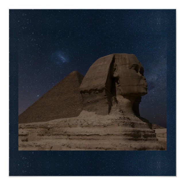 Sphinx Ägypten Antike Riesenstatuen Stone Gebäude Poster (Vorderseite)