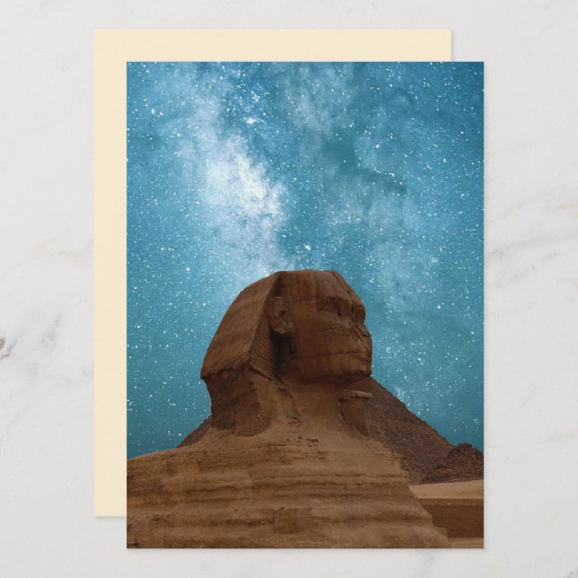 Sphinx: Ägypten Einladung (Vorne/Hinten)