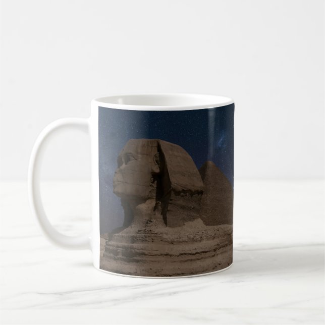 Sphinx Antikes Ägypten Riesenstatuen Antike Geschi Kaffeetasse (Links)