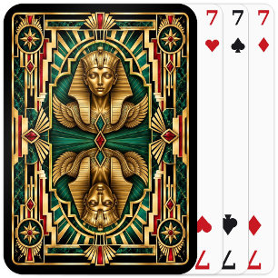Sphinx, Art Deco Mythisch Spielkarten