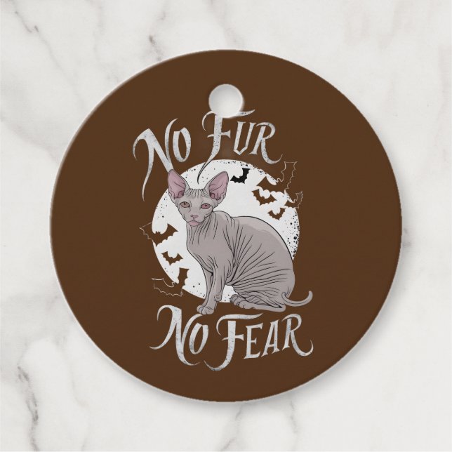 Sphinx Cat Beauty zu Halloween Geschenkanhänger (Vorderseite)