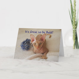 Sphinx Cat Chemotherapie ohne Haare Spaß Karte