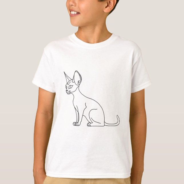 Sphinx Cat T Shirt Children (Vorderseite)