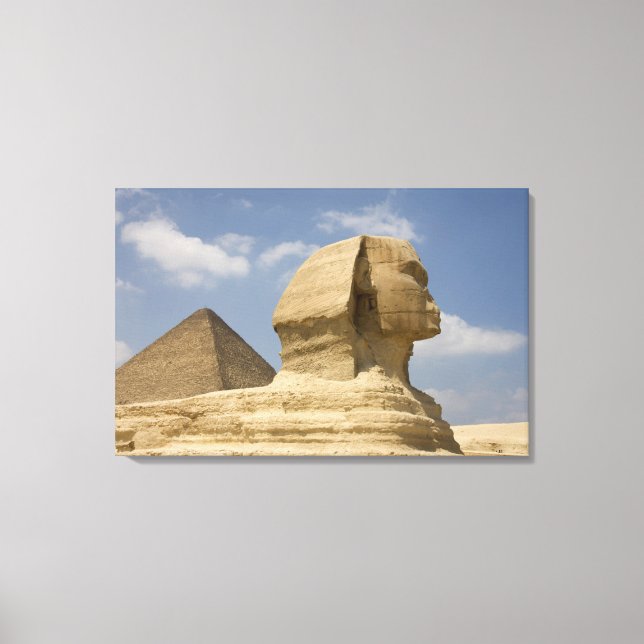 Sphinx, Gizeh, Al Jizah, Ägypten Leinwanddruck (Vorderseite)