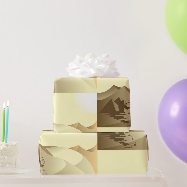 Sphinx in der Wüste Geschenkpapier (Von Creator hochgeladen)