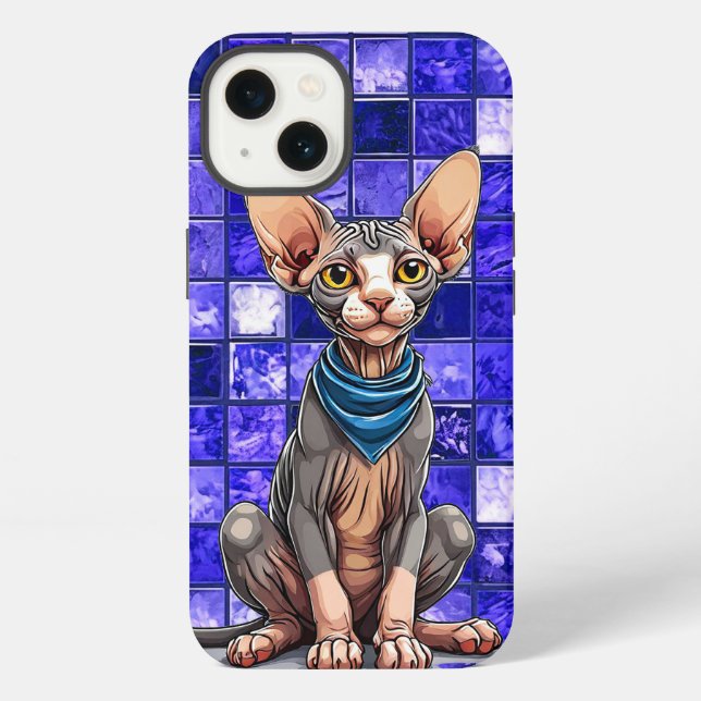 🐱 Sphinx-Katze Geschenk für Katzenliebhaber iPhone Hülle (Rückseite)