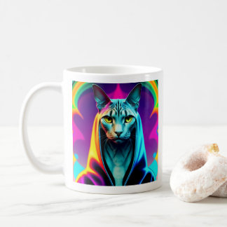 Sphinx Katze, Street Art, farbenfroh Kaffeetasse