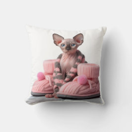 Sphinx Kitten With Socks Kissen
