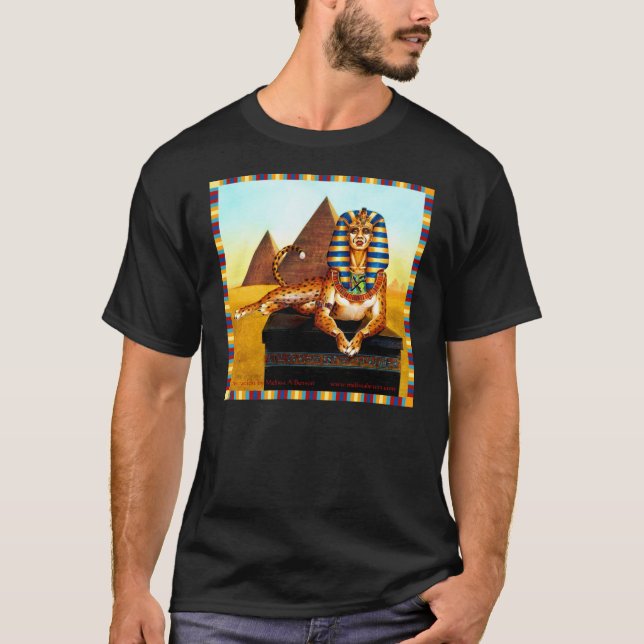 Sphinx mit goldenen Augen T-Shirt (Vorderseite)