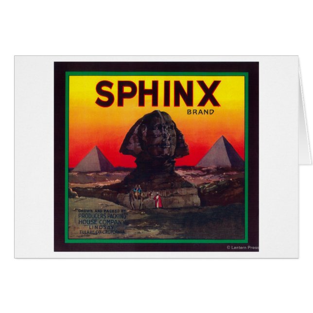 Sphinx Orange LabelLindsay, CA (Vorderseite (Horizontal))