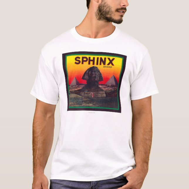 Sphinx orange LabelLindsay, CA T-Shirt (Vorderseite)