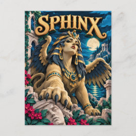 Sphinx, Paper Cut Monster Postkarte