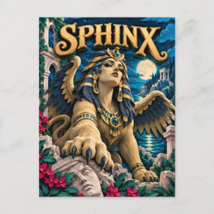 Sphinx, Paper Cut Monster Postkarte