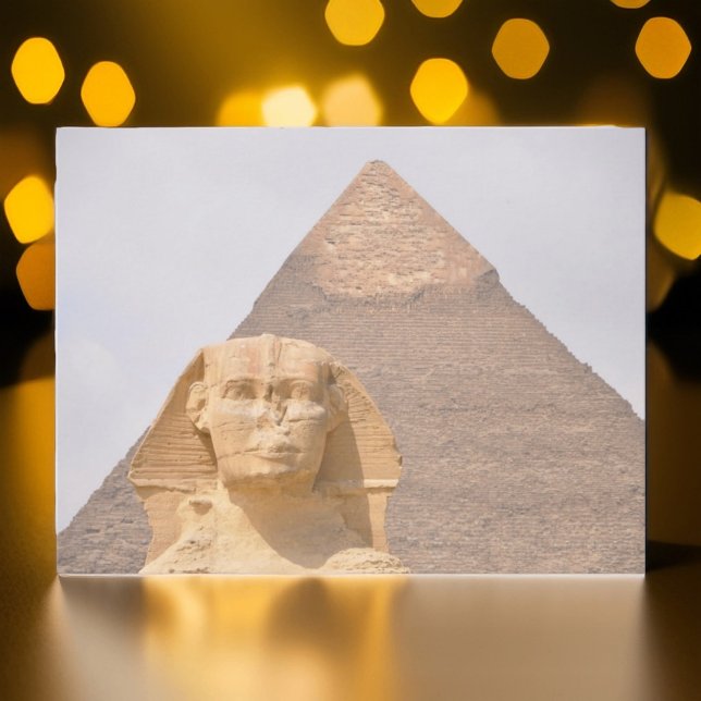 Sphinx Pyramids Antient Ägypten Khufu Pharoah Postkarte (Von Creator hochgeladen)