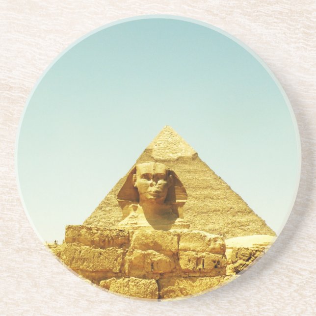 Sphinx Sandstein Untersetzer (Vorne)