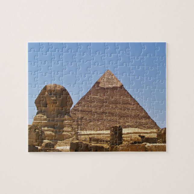 Sphinx und Pyramide Puzzle (Horizontal)