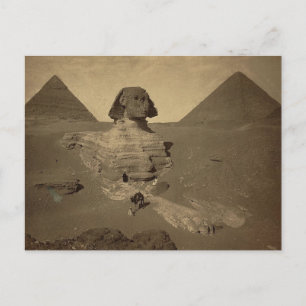 Sphinx und Pyramiden in Ägypten um 1867 Postkarte