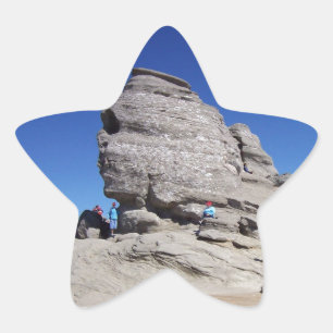 Sphinx von Bucegi Mts, Rumänien cooler Megalith Stern-Aufkleber