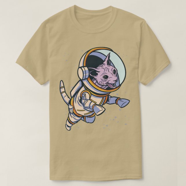 Sphyn Cat Astronaut T-Shirt (Design vorne)
