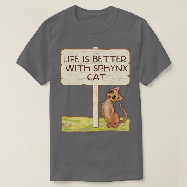 Sphynchkatze T-Shirt (Design vorne)