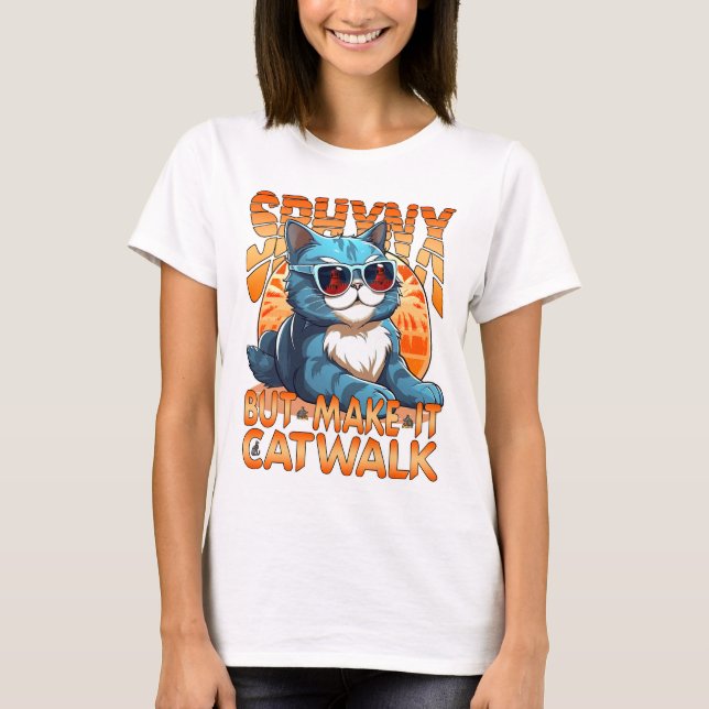 Sphynx, aber machen Sie es Catwalk. Tops & T-Shirt (Vorderseite)