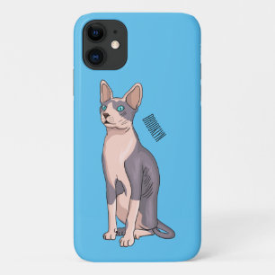 Sphynx cat cartoon illustration Case-Mate iPhone hülle