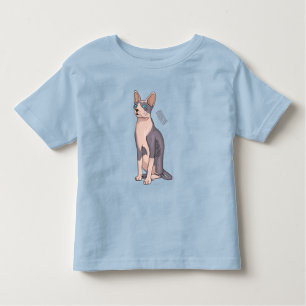 Sphynx cat cartoon illustration kleinkind t-shirt