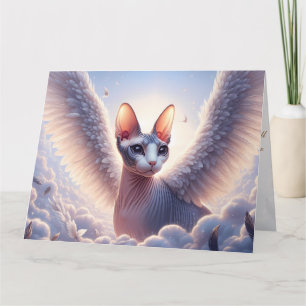 Sphynx Cat Condolences Pet Loss Sympathie Karte