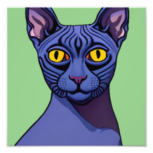 Sphynx Cat Foto Print