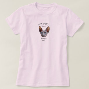 Sphynx Cat Hand Drawing Digitale Kunst T-Shirt