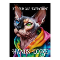 Sphynx Cat Hangs Loose Birthday
