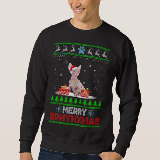 Sphynx Cat Lover Weihnachten Ugly Xmas Sweater Sph Sweatshirt