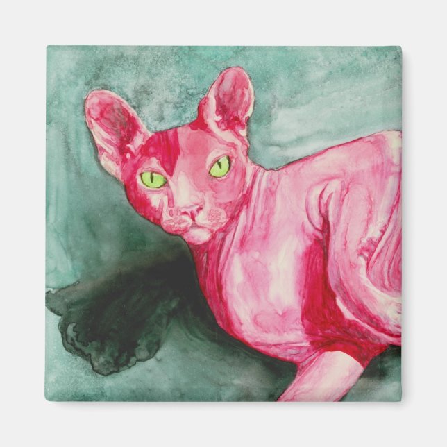 Sphynx Cat Magnet (Vorne)