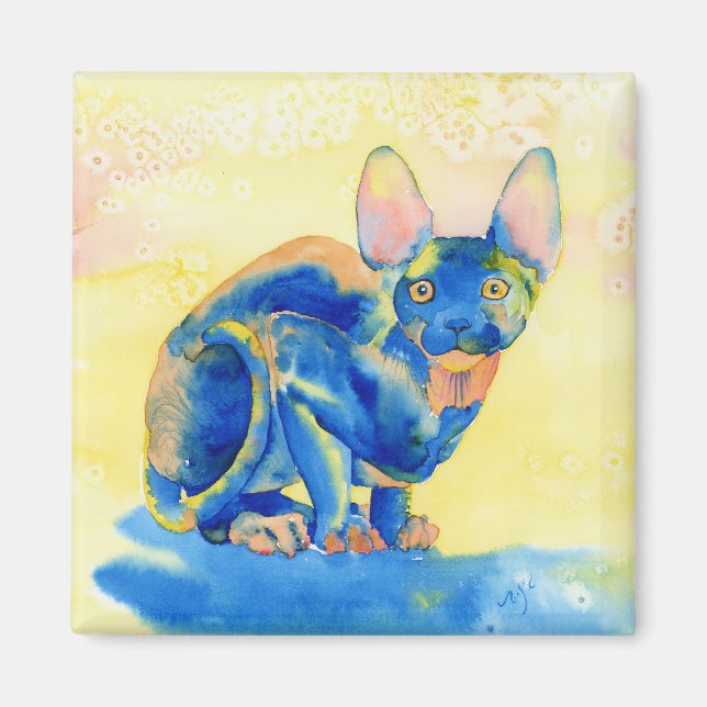 Sphynx Cat Magnet (Vorne)