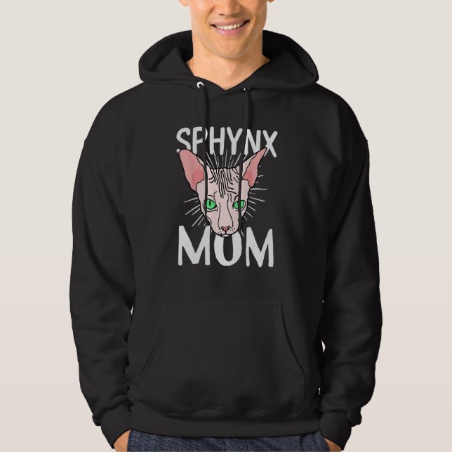 sphynx cat mom  Hairless Breed Sphynx Kitten Hoodie (Vorderseite)