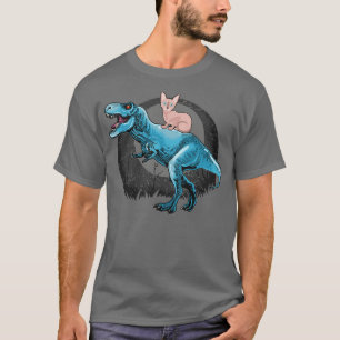 Sphynx Cat Riding A TRex T-Shirt