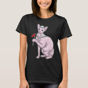 Sphynx Cat Sailor Flag T-Shirt