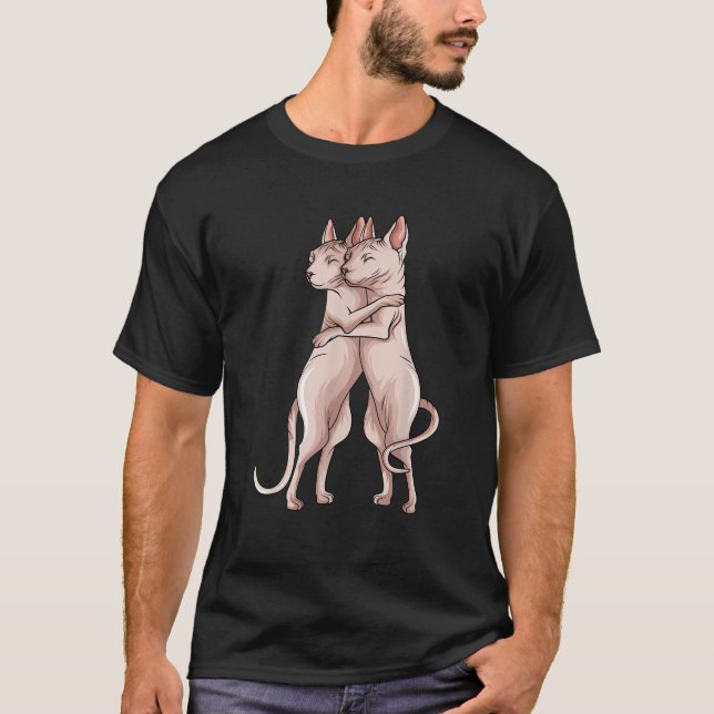 Sphynx Cat Sphinx Haarlose Katzenliebhaber Eigentü T-Shirt (Vorderseite)