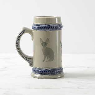 Sphynx Cat Stein Bierglas
