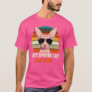 Sphynx Cat Vater Eigentümer Züchter Haar-Pet Vater T-Shirt