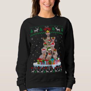 Sphynx Cat Weihnachtsbaum Ugly Cat Xmas Swea Sweatshirt