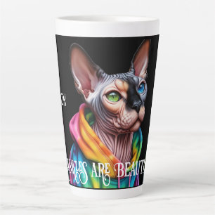 Sphynx Cat Wrinkles Geburtstag Milchtasse