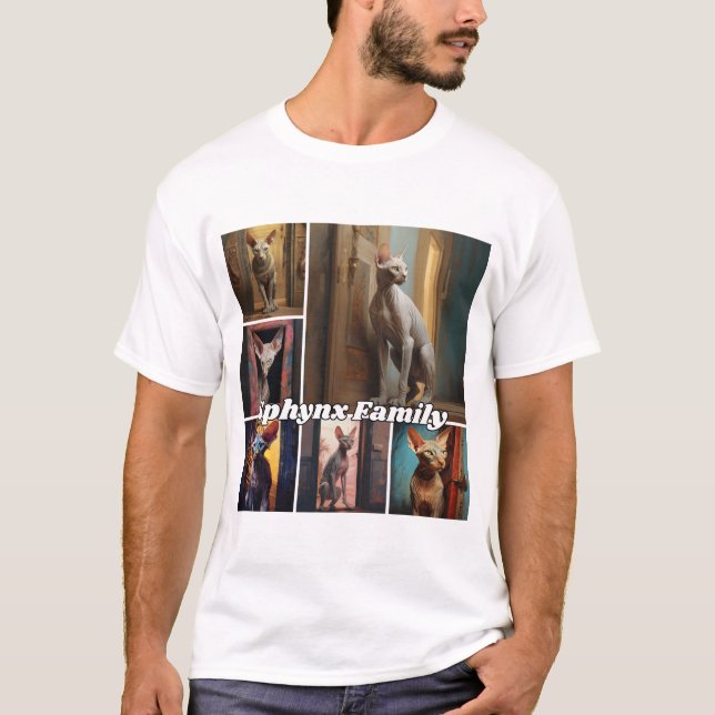Sphynx-Familie T-Shirt (Vorderseite)