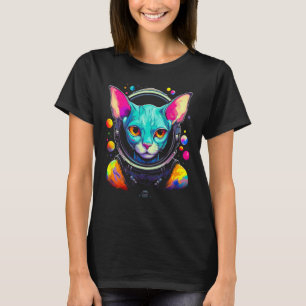 Sphynx haarloser Katze Astronaut T-Shirt