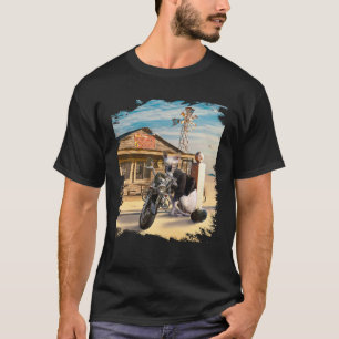 Sphynx haarloser Katze Motorrad T-Shirt