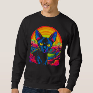 Sphynx Haarloser Katzen Designer Sweatshirt