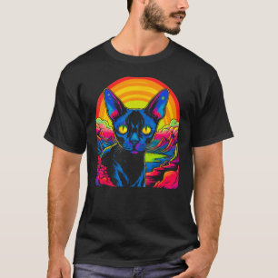 Sphynx haarloser Katzen-Designer T-Shirt