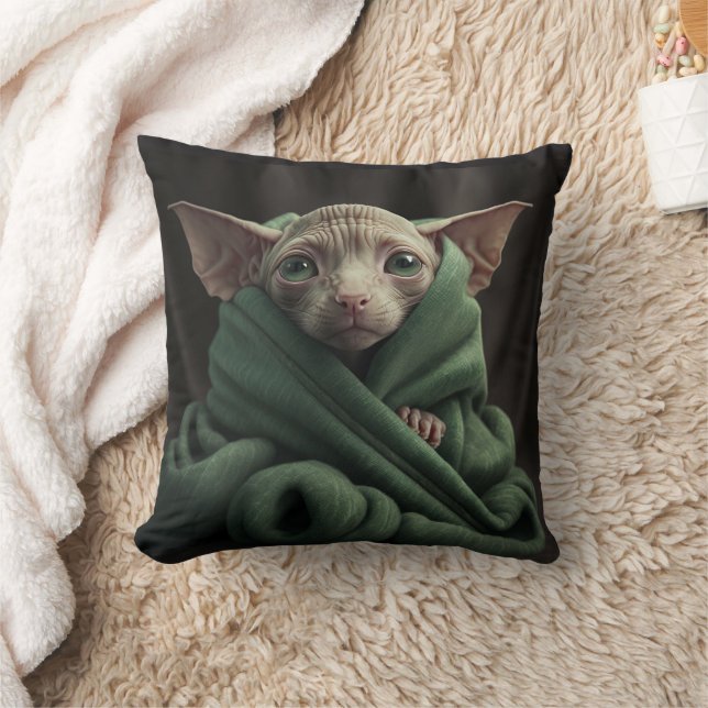 SPHYNX HAIRLESS CAT PILLOW KISSEN (Decke)